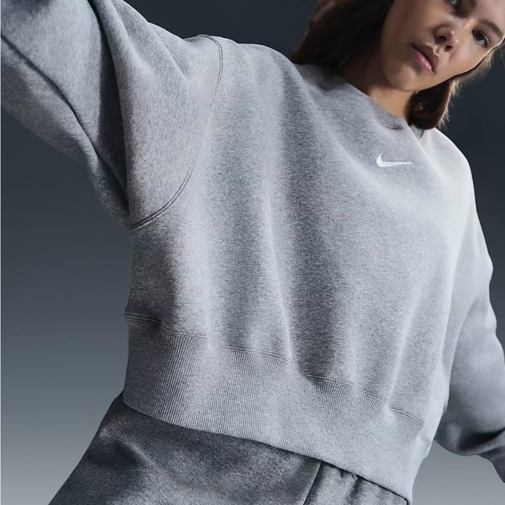 Grey Nike Fleece Pullover